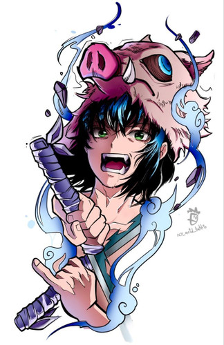 stiker Inosuke Hashibira