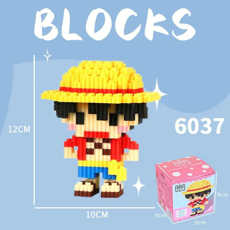 mini Building Blocks Toys One Piece Monkey D. Luffy
