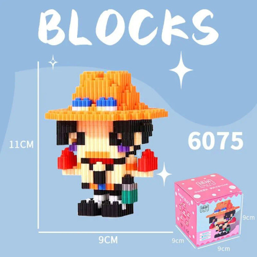 mini Building Blocks Toys One Piece Portgas D. Ace