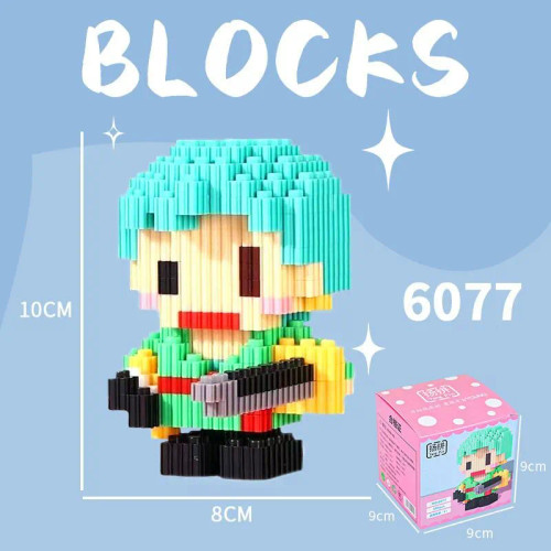 mini Building Blocks Toys One Piece Roronoa Zoro