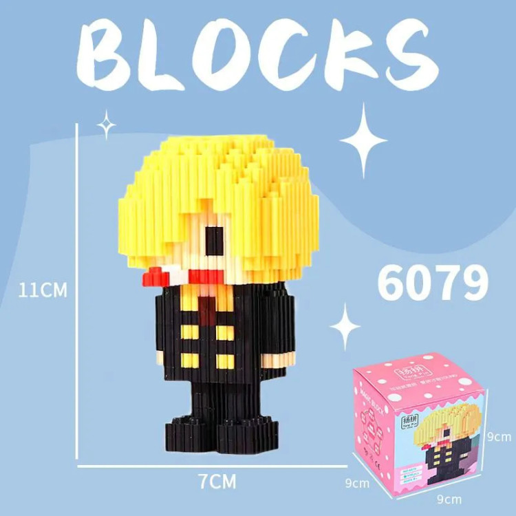 mini Building Blocks Toys One Piece Sanji