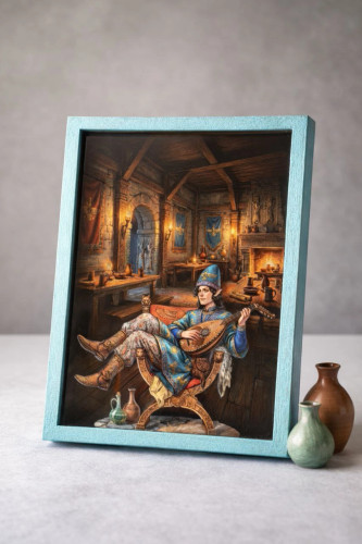 تابلو الف نوازنده ایرانی