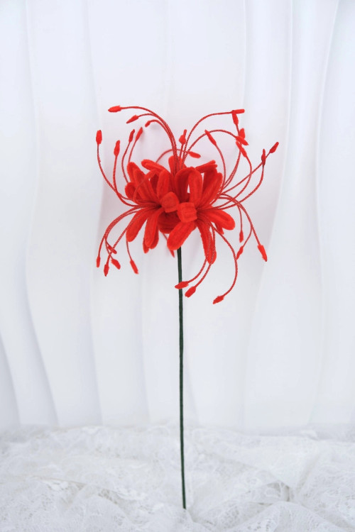 red spider lily handmade